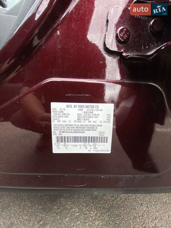 Позашляховик / Кросовер Ford Edge 2018 в Києві