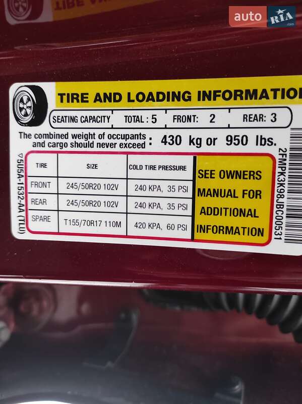 Позашляховик / Кросовер Ford Edge 2018 в Львові