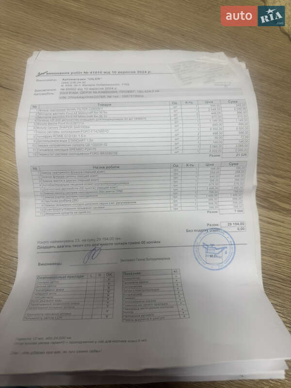 Позашляховик / Кросовер Ford Edge 2016 в Києві