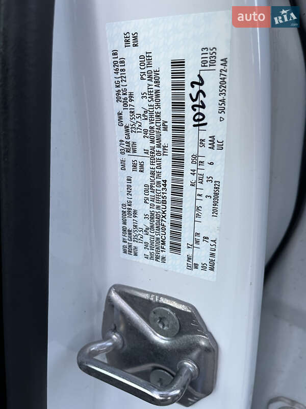 Внедорожник / Кроссовер Ford Escape 2019 в Шепетовке фото 20 Внедорожник / Кроссовер Ford Escape 2019 в Шепетовке