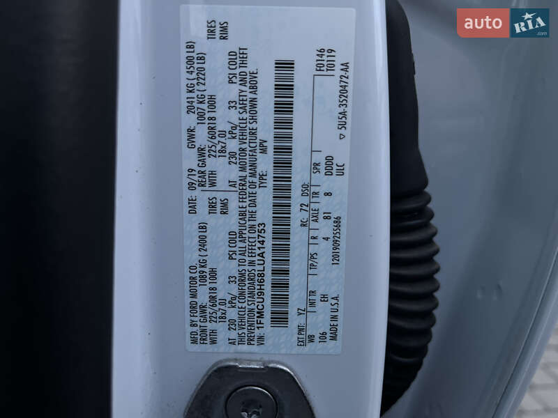 Внедорожник / Кроссовер Ford Escape 2019 в Львове фото 43 Внедорожник / Кроссовер Ford Escape 2019 в Львове