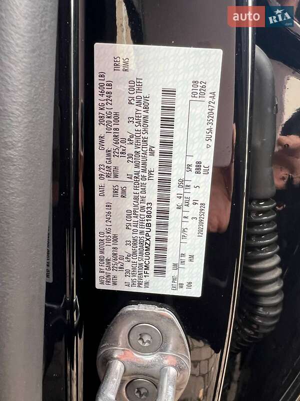 Позашляховик / Кросовер Ford Escape 2023 в Вінниці