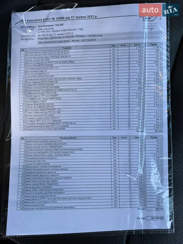 Внедорожник / Кроссовер Ford Flex 2014 в Белой Церкви документ