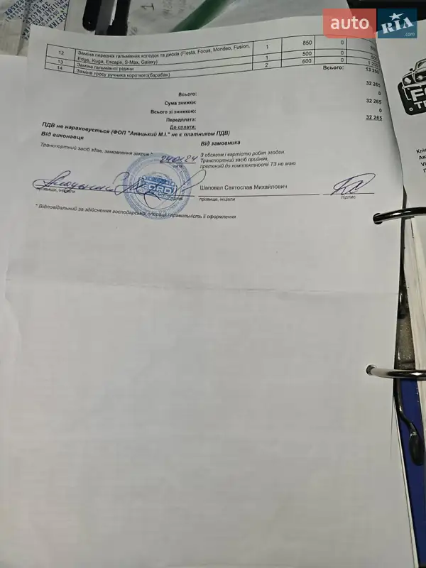 Универсал Ford Focus 2004 в Киеве документ