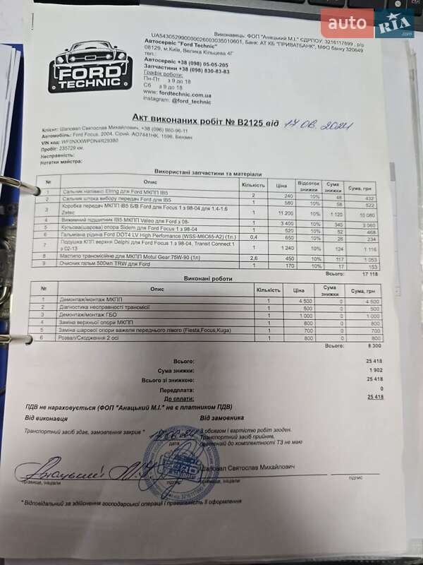 Универсал Ford Focus 2004 в Киеве