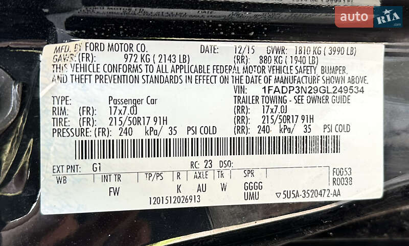 Хэтчбек Ford Focus 2015 в Днепре