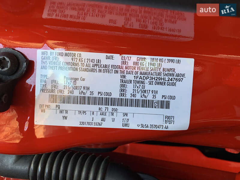 Седан Ford Focus 2017 в Шостке