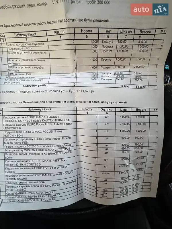Універсал Ford Focus 2013 в Тернополі документ