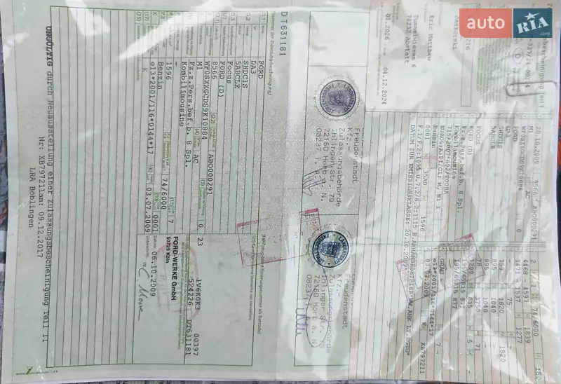 Универсал Ford Focus 2009 в Хмельницком документ