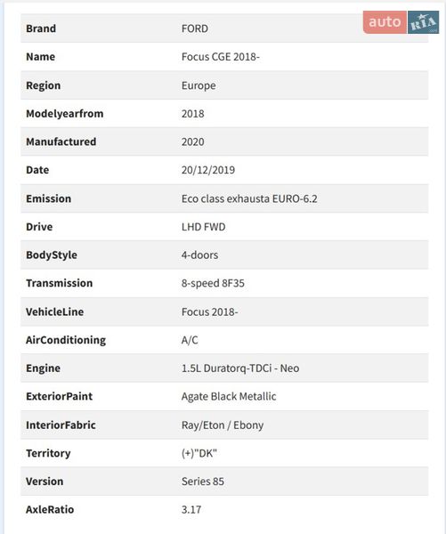 Універсал Ford Focus 2020 в Бродах