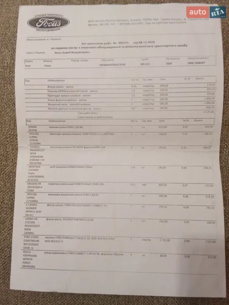 Універсал Ford Focus 2010 в Рівному документ