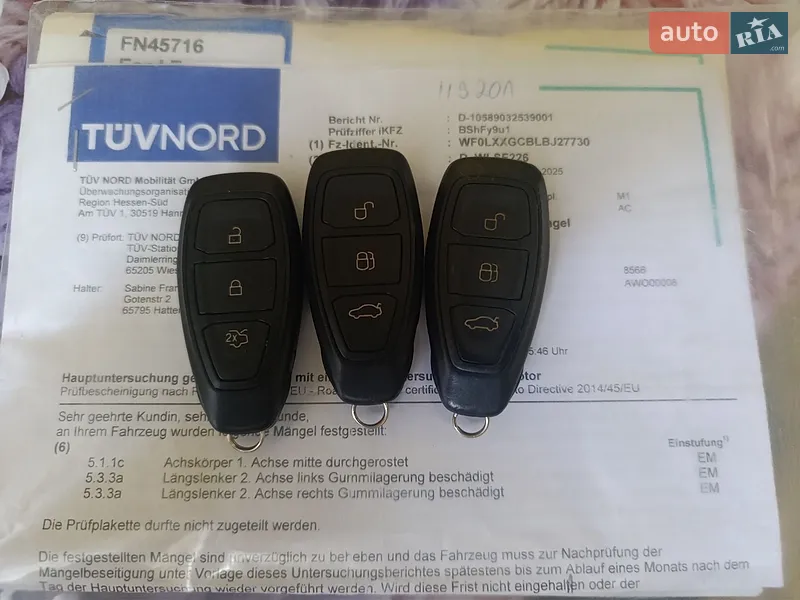 Универсал Ford Focus 2011 в Ровно документ