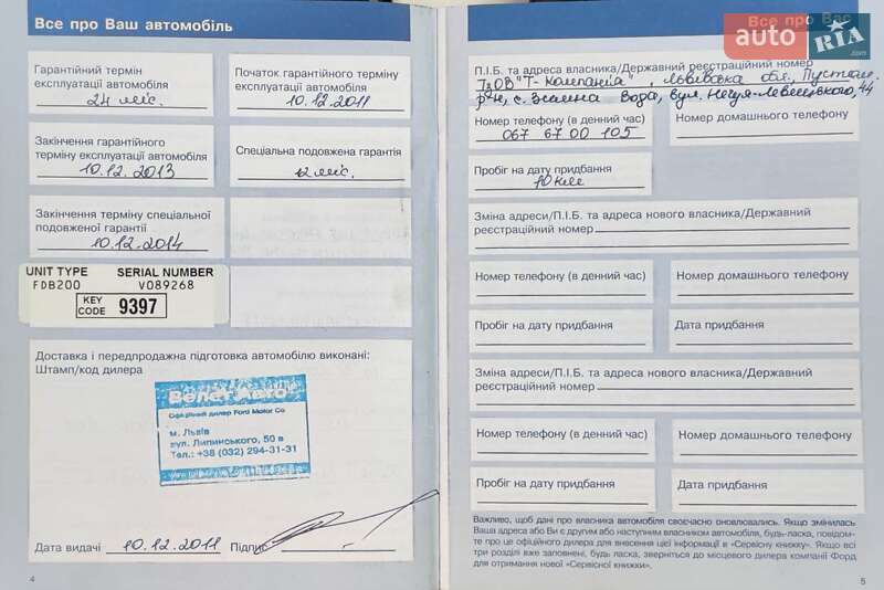 Хетчбек Ford Fusion 2011 в Львові