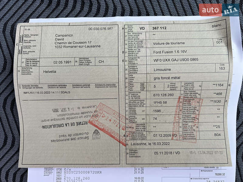 Хэтчбек Ford Fusion 2009 в Луцке