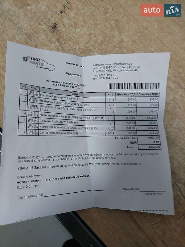 Хетчбек Ford Fusion 2006 в Києві