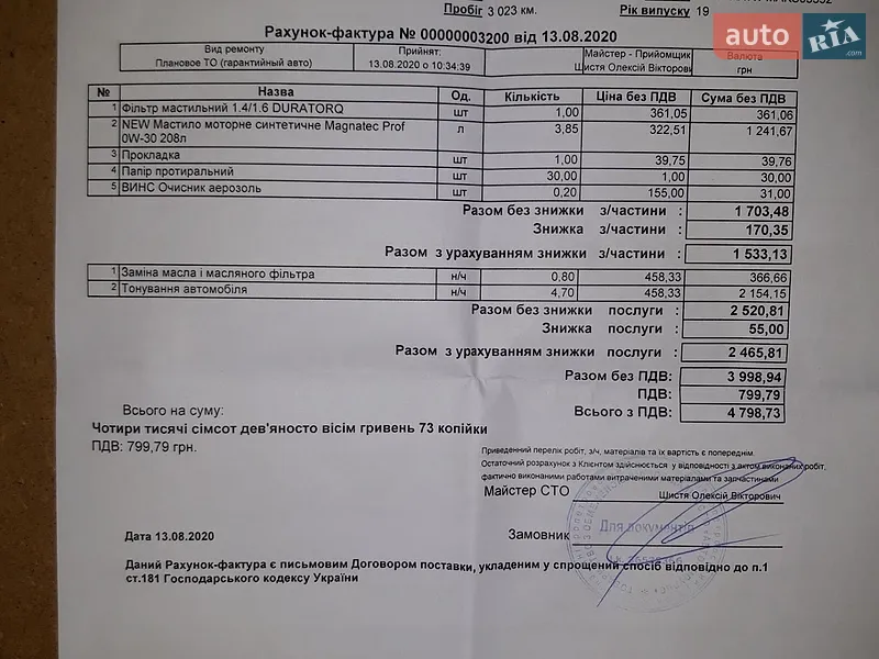 Внедорожник / Кроссовер Ford Kuga 2019 в Подольске документ