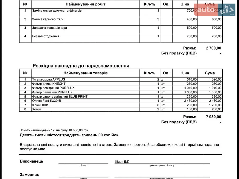 Лифтбек Ford Mondeo 2009 в Черновцах документ