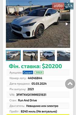 Внедорожник / Кроссовер Ford Mustang Mach-E 2021 в Одессе