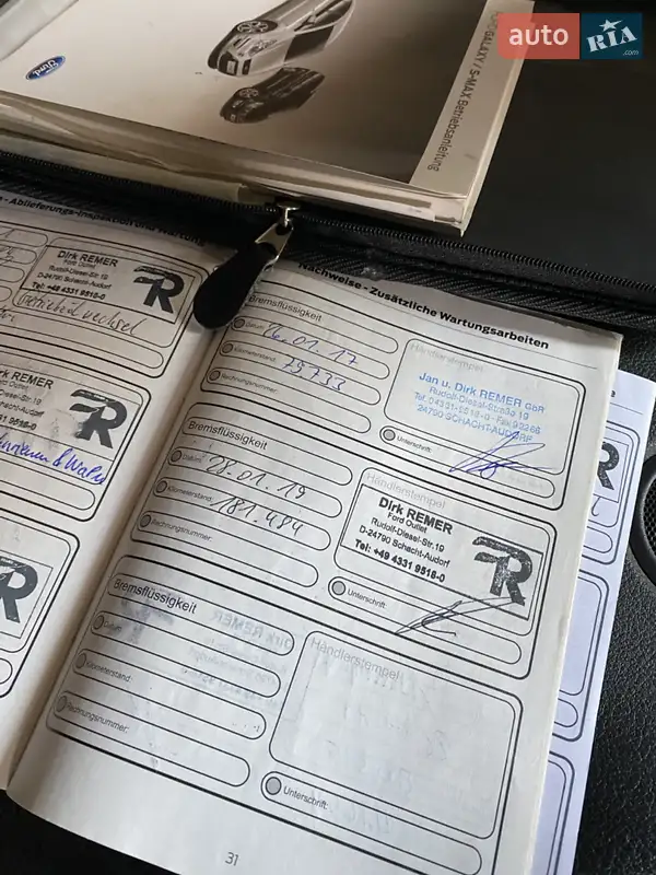 Минивэн Ford S-Max 2014 в Южном документ