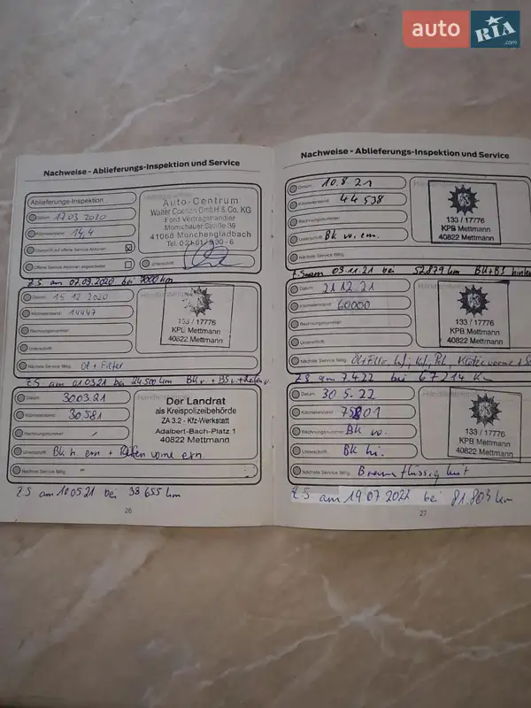 Минивэн Ford S-Max 2019 в Тернополе документ