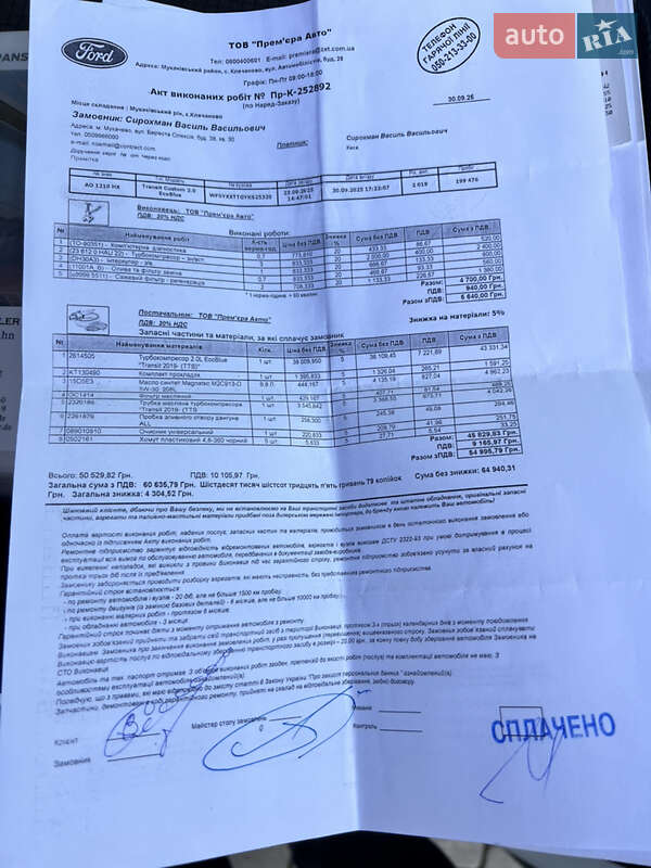 Мікроавтобус вантажний (до 3,5т) Ford Transit Custom 2019 в Мукачевому фото 21 Мікроавтобус вантажний (до 3,5т) Ford Transit Custom 2019 в Мукачевому