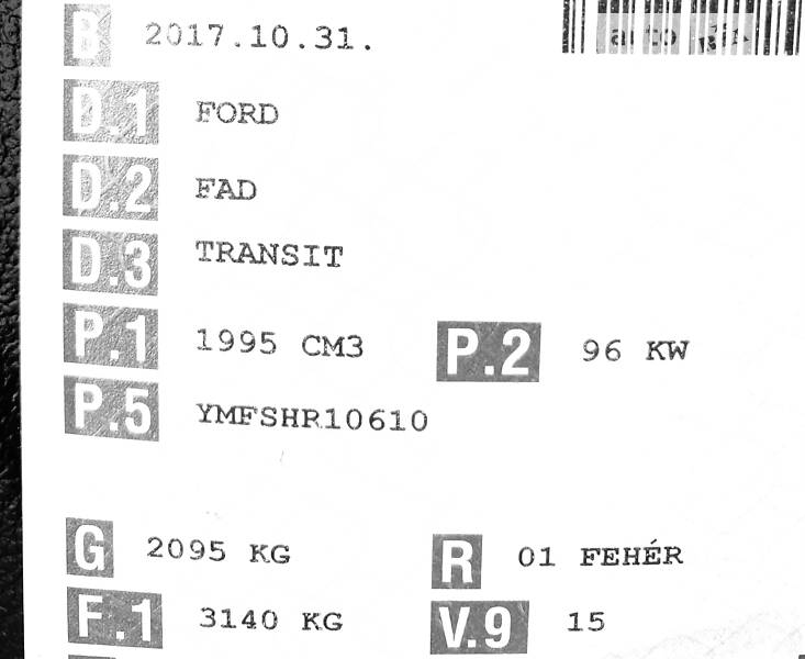 Мінівен Ford Transit 2018 в Мукачевому