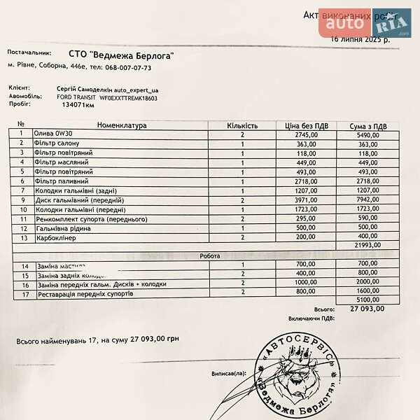 Грузовой фургон Ford Transit 2021 в Киеве