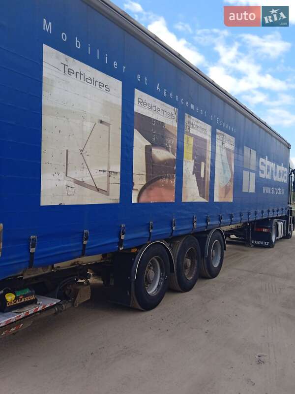 Тентованный борт (штора) - полуприцеп Fruehauf SMB 2008 в Березному