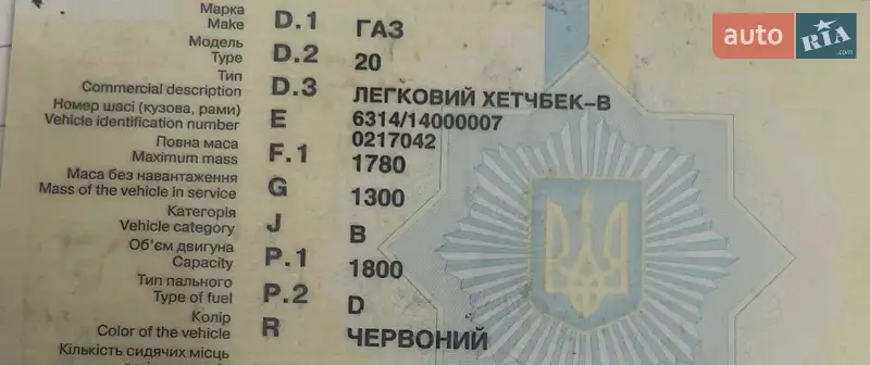 Фастбэк ГАЗ М20 «Победа» 1952 в Львове документ 2 фото Фастбэк ГАЗ М20 «Победа» 1952 в Львове документ