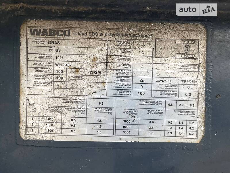 Самосвал полуприцеп GRAS BPW 2004 в Одессе