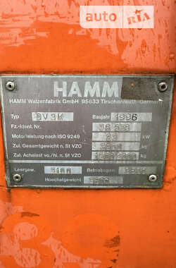 Дорожный каток Hamm DV 3K 1996 в Калуше