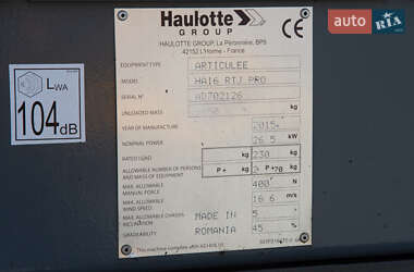 Коленчатый подьемник Haulotte HA 2015 в 