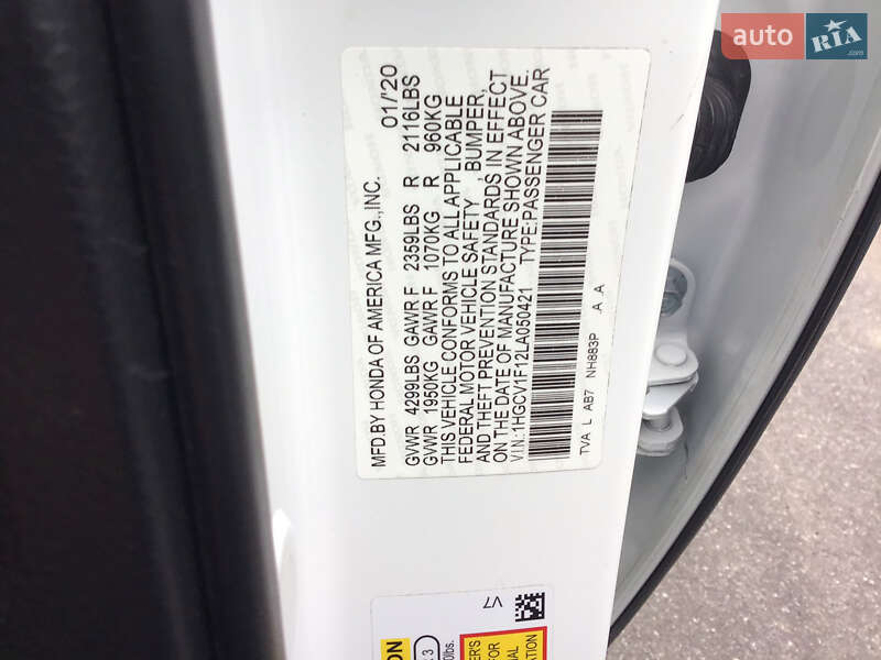 Седан Honda Accord 2020 в Вінниці фото 26 Седан Honda Accord 2020 в Вінниці