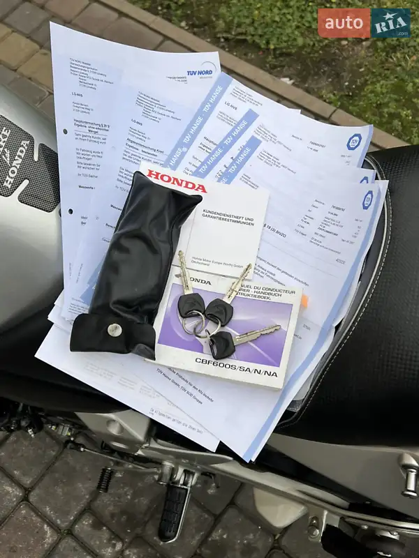 Мотоцикл Спорт-туризм Honda CBF 600SA 2004 в Буске документ