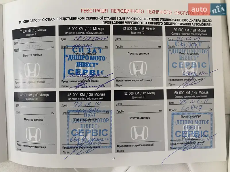 Хетчбек Honda Jazz 2007 в Іллінцях документ