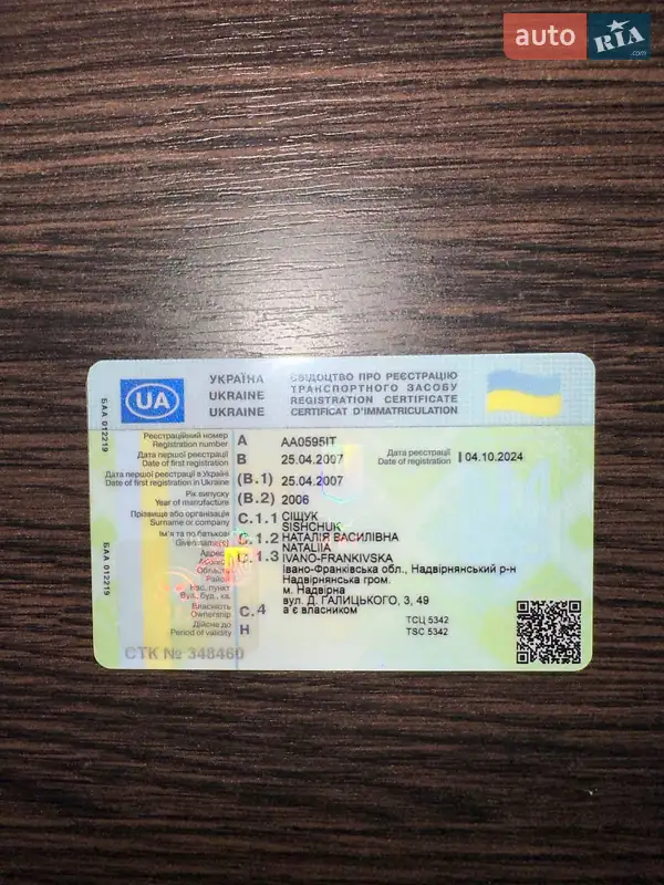 Хетчбек Honda Jazz 2006 в Богородчанах документ