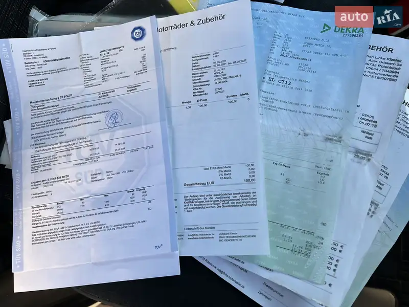 Мотоцикл Спорт-туризм Honda VTR 1000 2002 в Буську документ