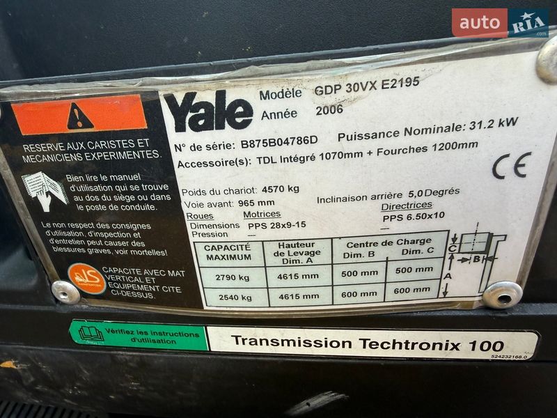 Вилочный погрузчик Hyster H 2006 в Киеве фото 7 Вилочный погрузчик Hyster H 2006 в Киеве