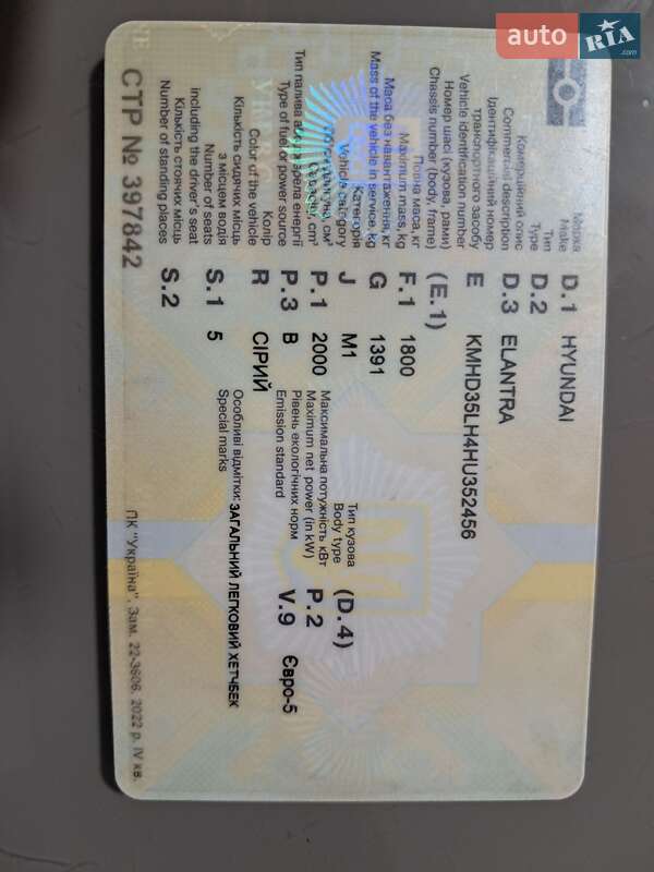 Хэтчбек Hyundai Elantra 2016 в Киеве