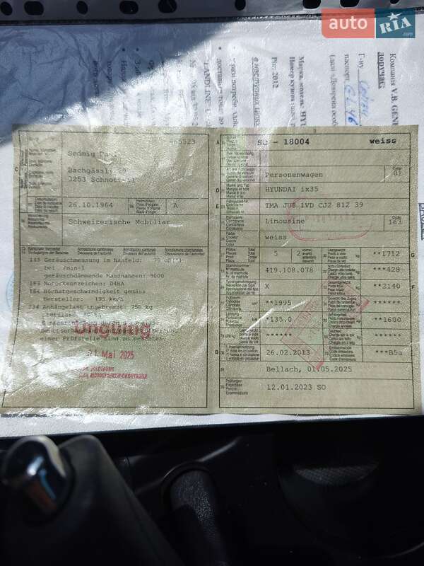 Позашляховик / Кросовер Hyundai ix35 2012 в Рівному