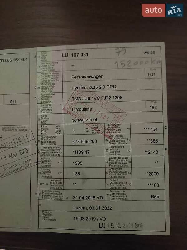 Позашляховик / Кросовер Hyundai ix35 2015 в Рівному
