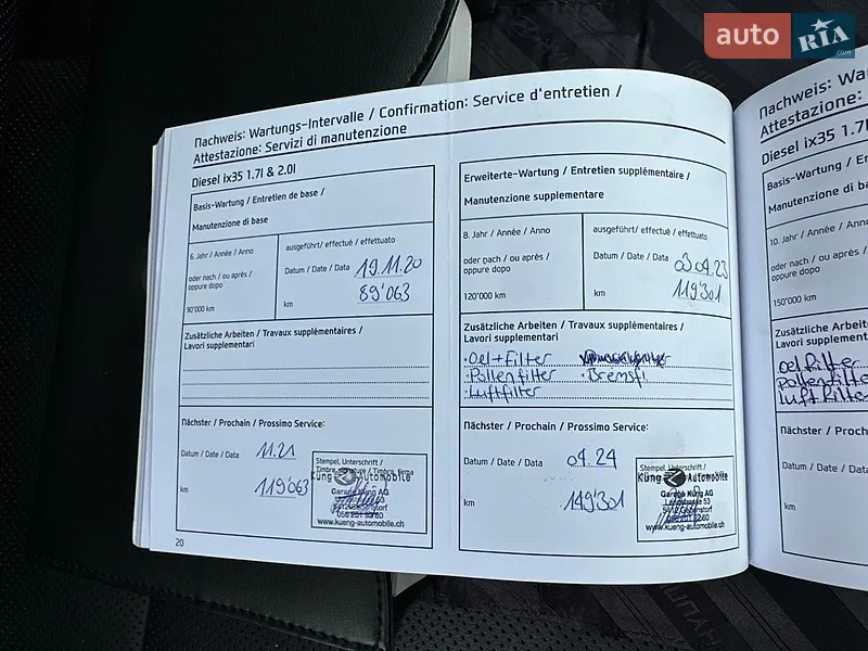 Внедорожник / Кроссовер Hyundai ix35 2014 в Луцке документ