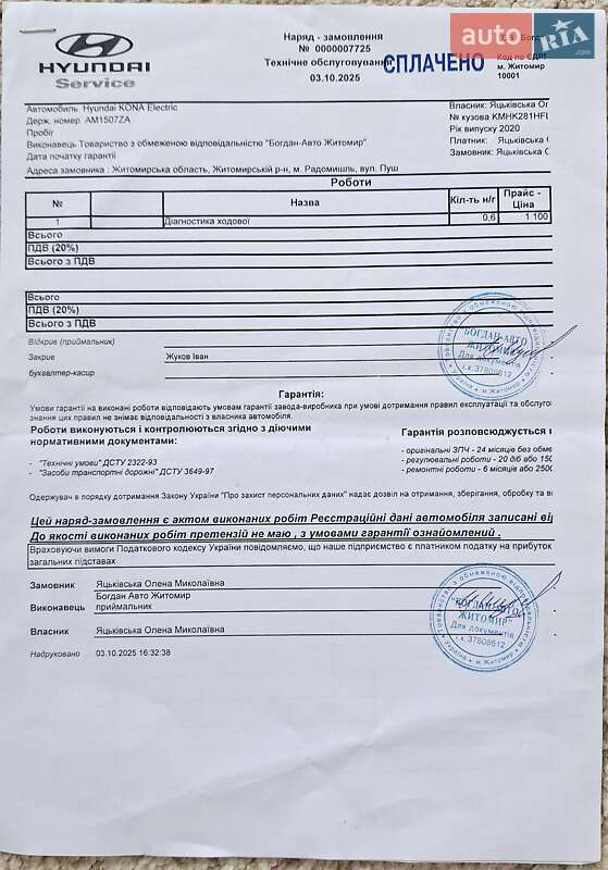 Внедорожник / Кроссовер Hyundai Kona 2020 в Радомышле