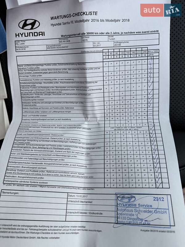 Внедорожник / Кроссовер Hyundai Santa FE 2016 в Гнивани