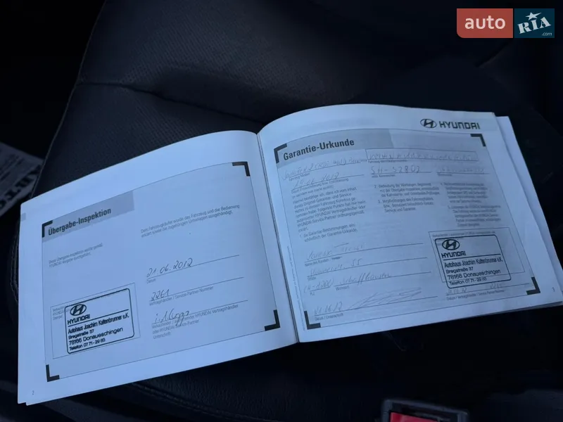 Внедорожник / Кроссовер Hyundai Santa FE 2012 в Луцке документ