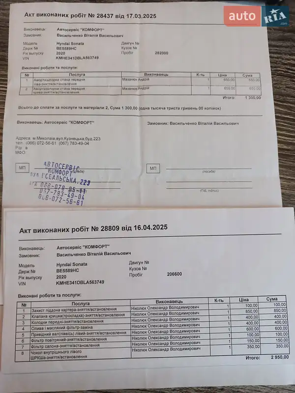 Седан Hyundai Sonata 2019 в Николаеве документ 3 фото Седан Hyundai Sonata 2019 в Николаеве документ