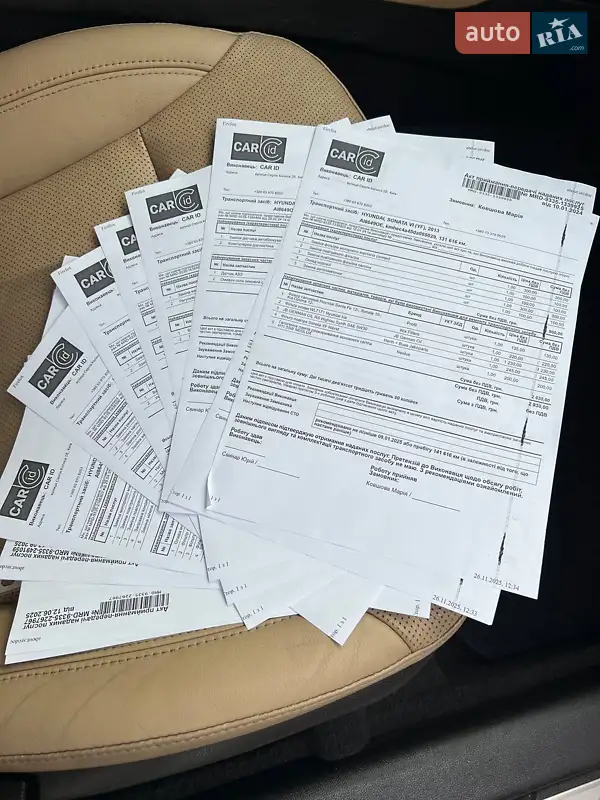Седан Hyundai Sonata 2013 в Києві документ
