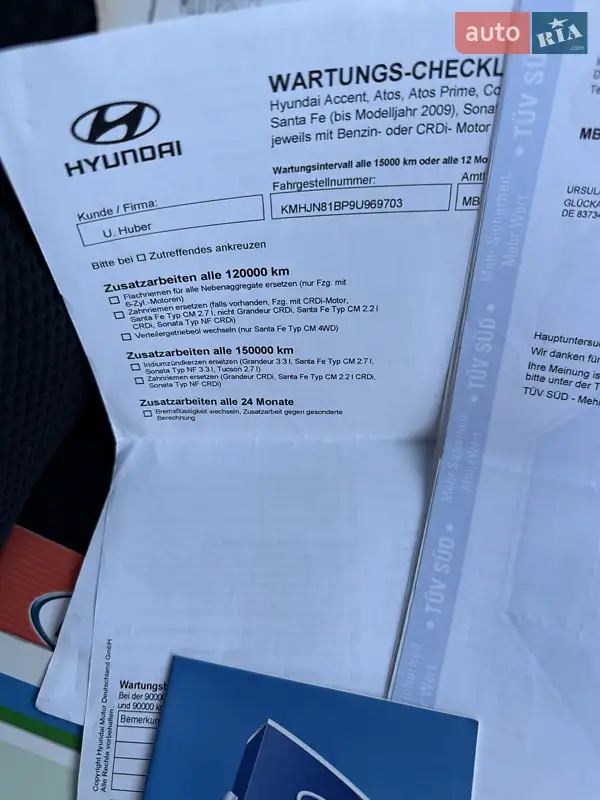 Позашляховик / Кросовер Hyundai Tucson 2009 в Гнівані документ