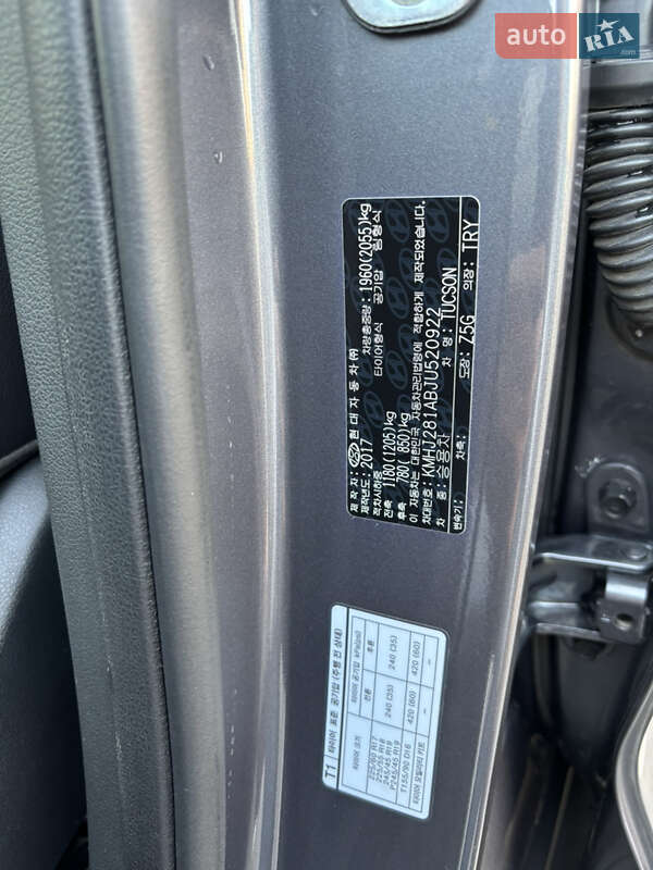 Внедорожник / Кроссовер Hyundai Tucson 2017 в Днепре