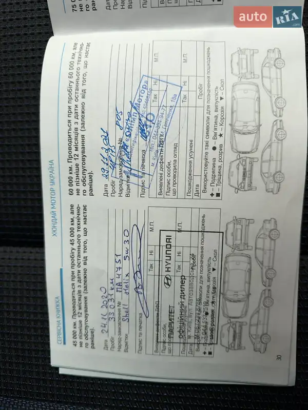 Внедорожник / Кроссовер Hyundai Tucson 2017 в Виннице документ
